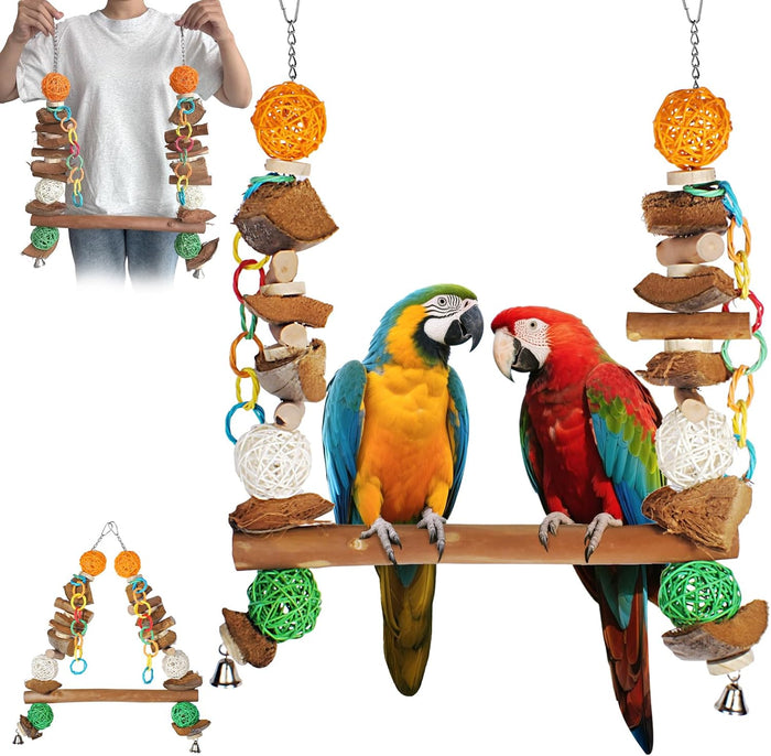 Large Bird Toys,Bird Toys for Parrots,23" for Medium Large Birds - Image 1