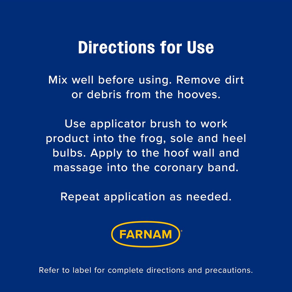 Farnam Rain Maker Triple Action Hoof Moisturizer & Conditioner, Protection Against Dry Weather, Cracks, Splits, Contracted Heels, 32 fl oz - Image 9