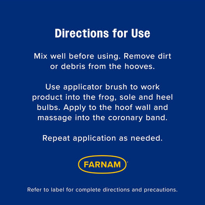 Farnam Rain Maker Triple Action Hoof Moisturizer & Conditioner, Protection Against Dry Weather, Cracks, Splits, Contracted Heels, 32 fl oz - Image 9
