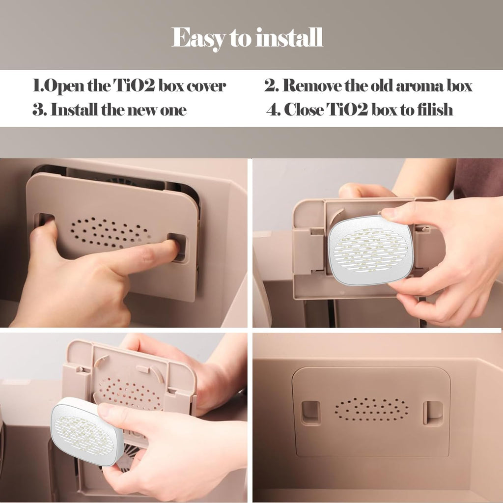 Premium imported pet safe deodorizing pads for self cleaning litter boxes