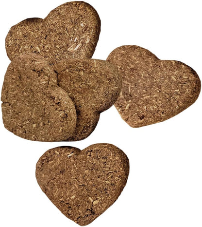 Oven-baked organic barley treats for rabbits and guinea pigs displayed outside the packet