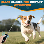 Portable pet training clicker compact view for easy carrying.