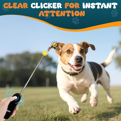 Portable pet training clicker compact view for easy carrying.