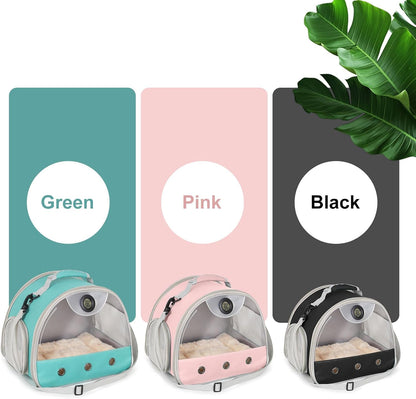 Bearded Dragon Travel Backpack Carrier with Reptile Thermometer and Humidity Gauge Lizard Travel Cage Space Capsule Clear Bubble Window Astronaut Reptile Bag for Ball Python (Pink, Carrier) - Image 8
