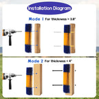 Cow scratching post close up details of heavy duty flexible backing