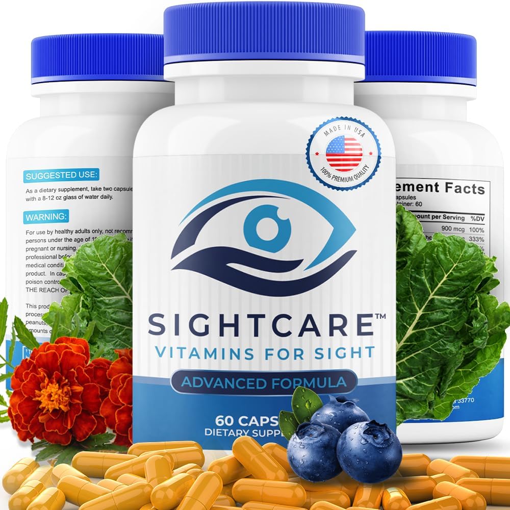 SightCare Lutein and Zeaxanthin supplements bottle front view for eye health