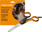 Fiskars Pet, Dog & Cat Grooming Scissors, Rounded Tips & SoftGrip Handle, Cat and Dog Supplies, 5.5", Orange/Black, Detailing Scissors - Image 12