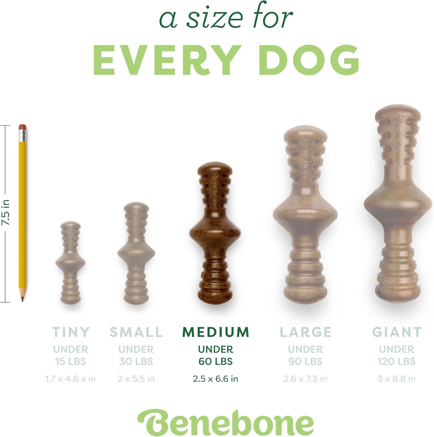 Benebone Zaggler Rolling Dog Chew Toy for Aggressive Chewers, Real Bacon, Made in USA, Medium - Image 4