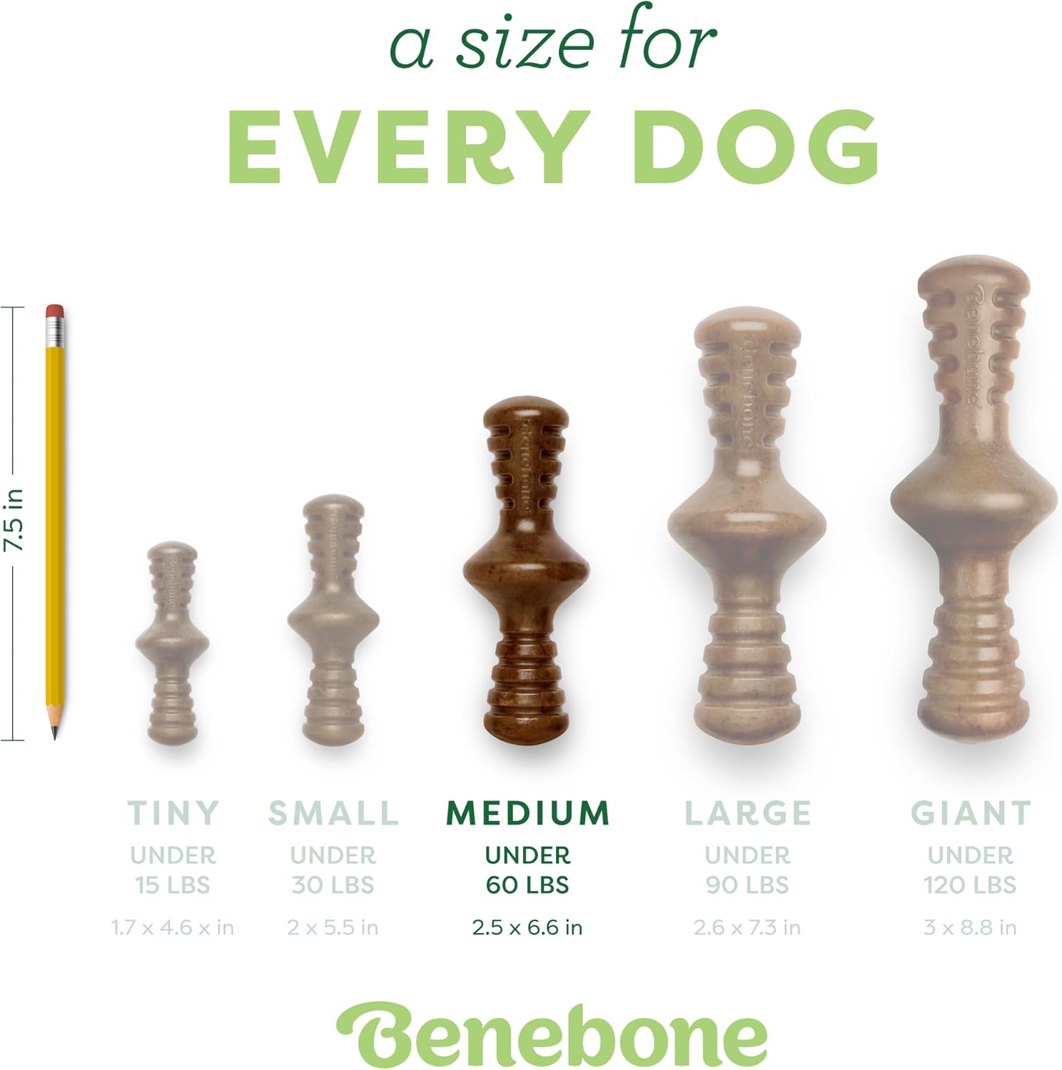 Benebone Zaggler Rolling Dog Chew Toy for Aggressive Chewers, Real Bacon, Made in USA, Medium - Image 4