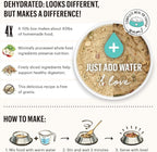 Nutritional information label on Honest Kitchen dog food
