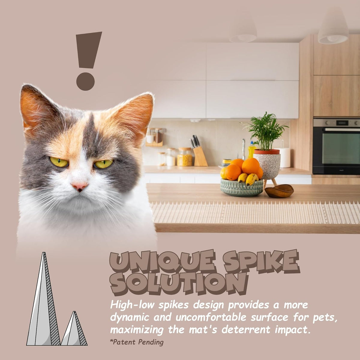 Cat spike mat protecting indoor sofa furniture