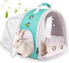 Back Expandable Backpack for Small Animals, Portable Travel Bag Breathable Pet Carrier Cages for Bunny, Guinea Pig, Bearded Dragon, Lizard, Rabbit, Squirrel, Tortoise, Kitten, Sugar Glider - Image 10