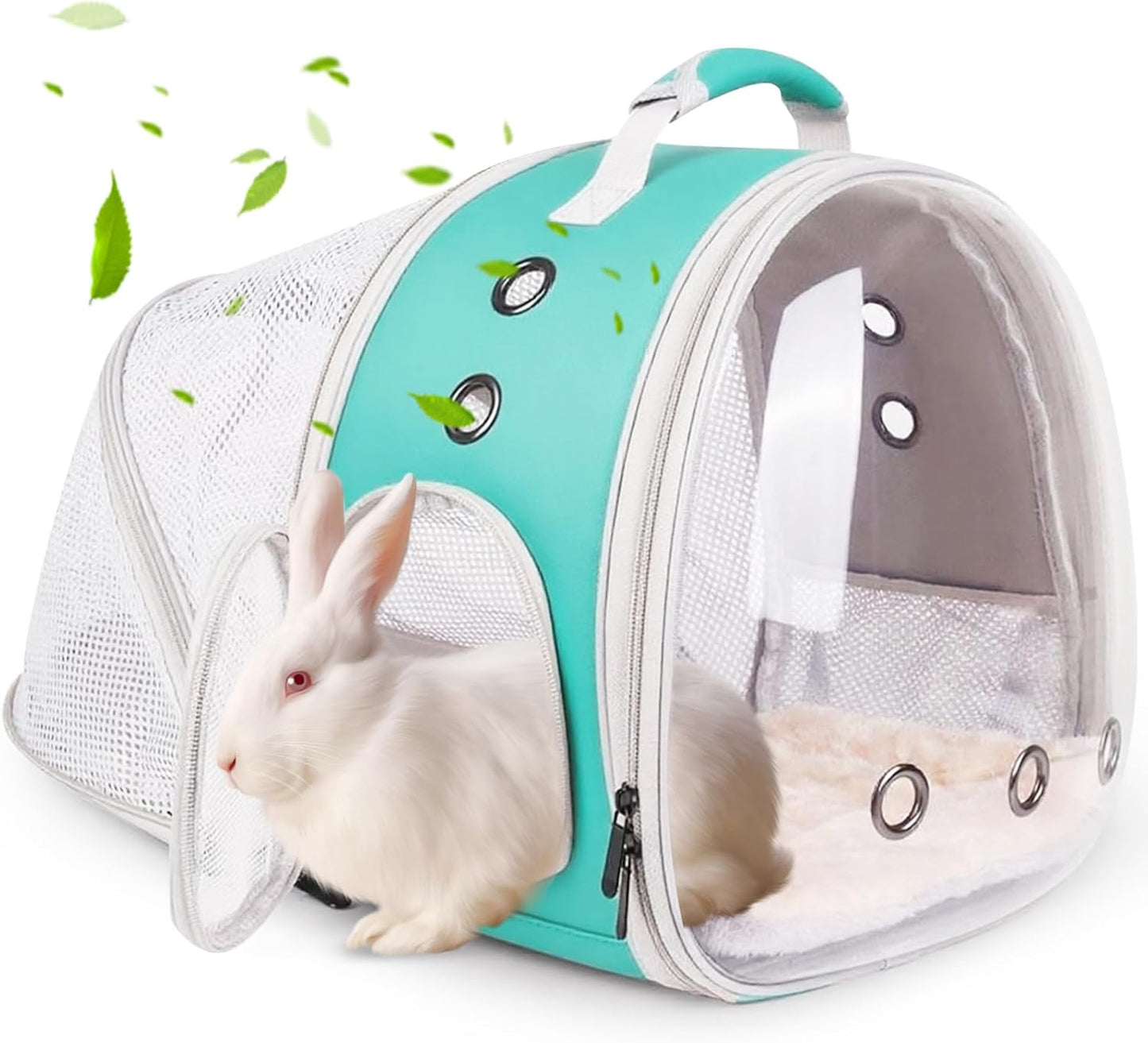 Back Expandable Backpack for Small Animals, Portable Travel Bag Breathable Pet Carrier Cages for Bunny, Guinea Pig, Bearded Dragon, Lizard, Rabbit, Squirrel, Tortoise, Kitten, Sugar Glider - Image 10