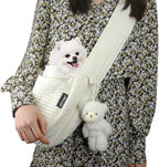 Natuya cat and puppy carrier showing secure closure buttons