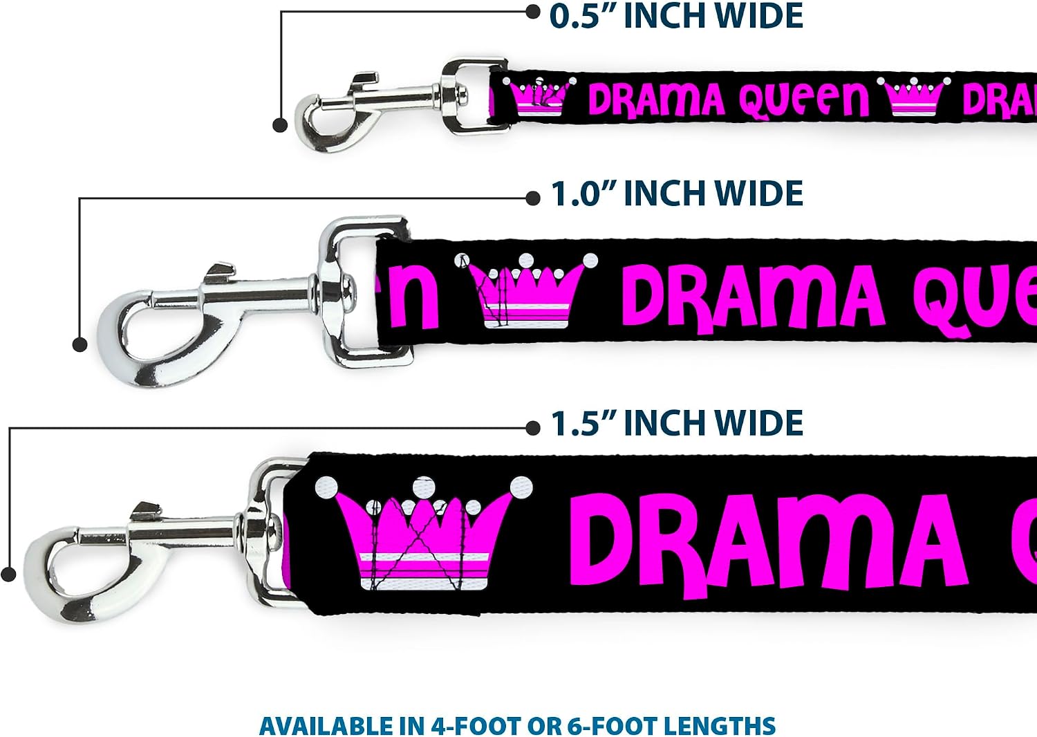 Heavy-duty steel swivel snap clasp on the Buckle-Down leash.