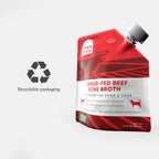 Premium imported USA pet food topper Open Farm broth