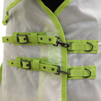 Derby House equestrian fly rug highlighting the close-up texture of the breathable 150 denier mesh material.
