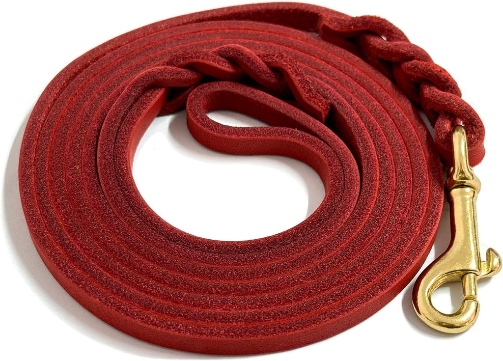 Guiding Star Leather Dog Leash 6ft, Dog Leashes for Large Dogs Heavy Duty, Soft Braided Handmade Leather Training Leash for Large & Medium Dogs (6ftx3/4inch, Black) - Image 12