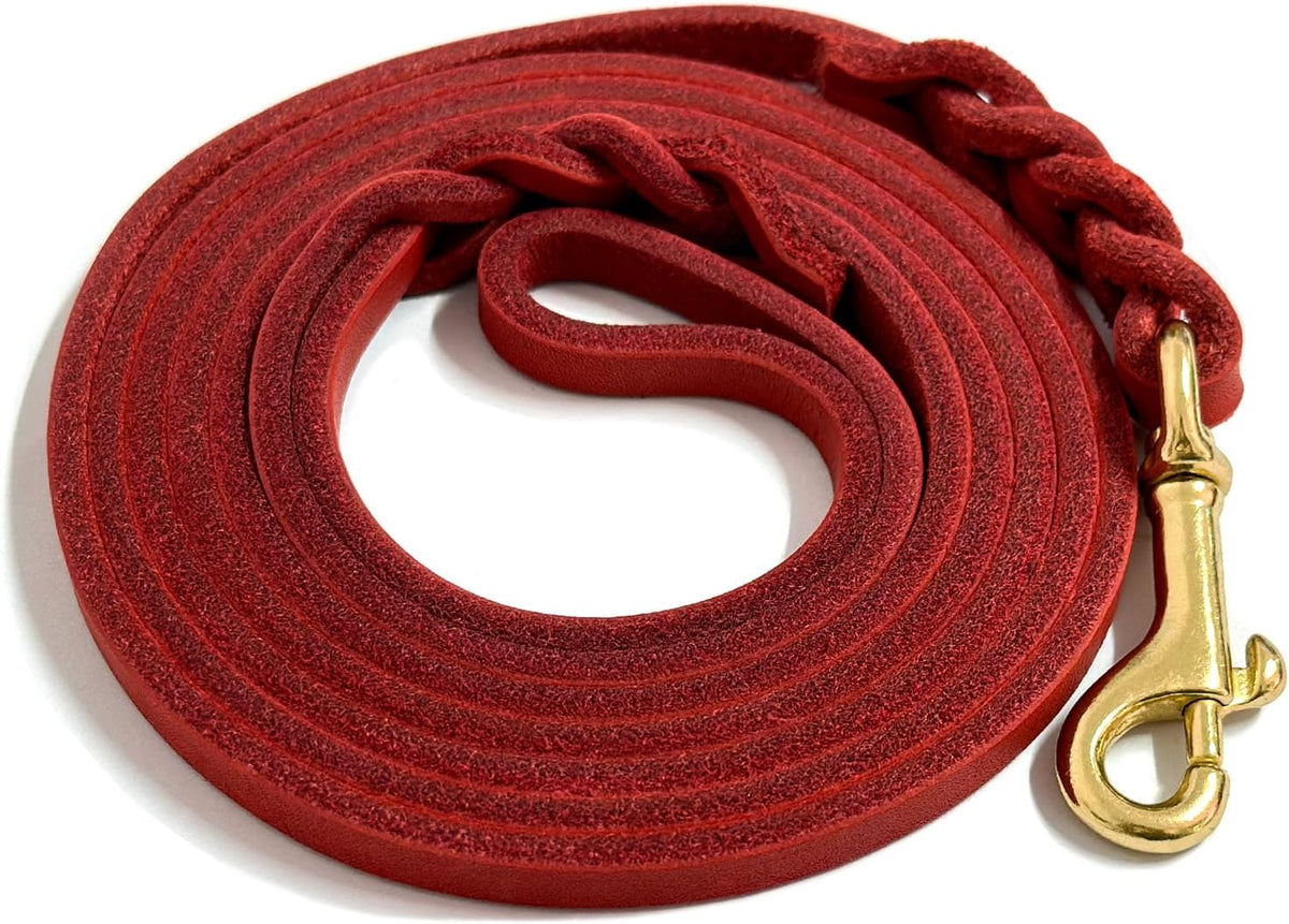 Guiding Star Leather Dog Leash 6ft, Dog Leashes for Large Dogs Heavy Duty, Soft Braided Handmade Leather Training Leash for Large & Medium Dogs (6ftx3/4inch, Black) - Image 12
