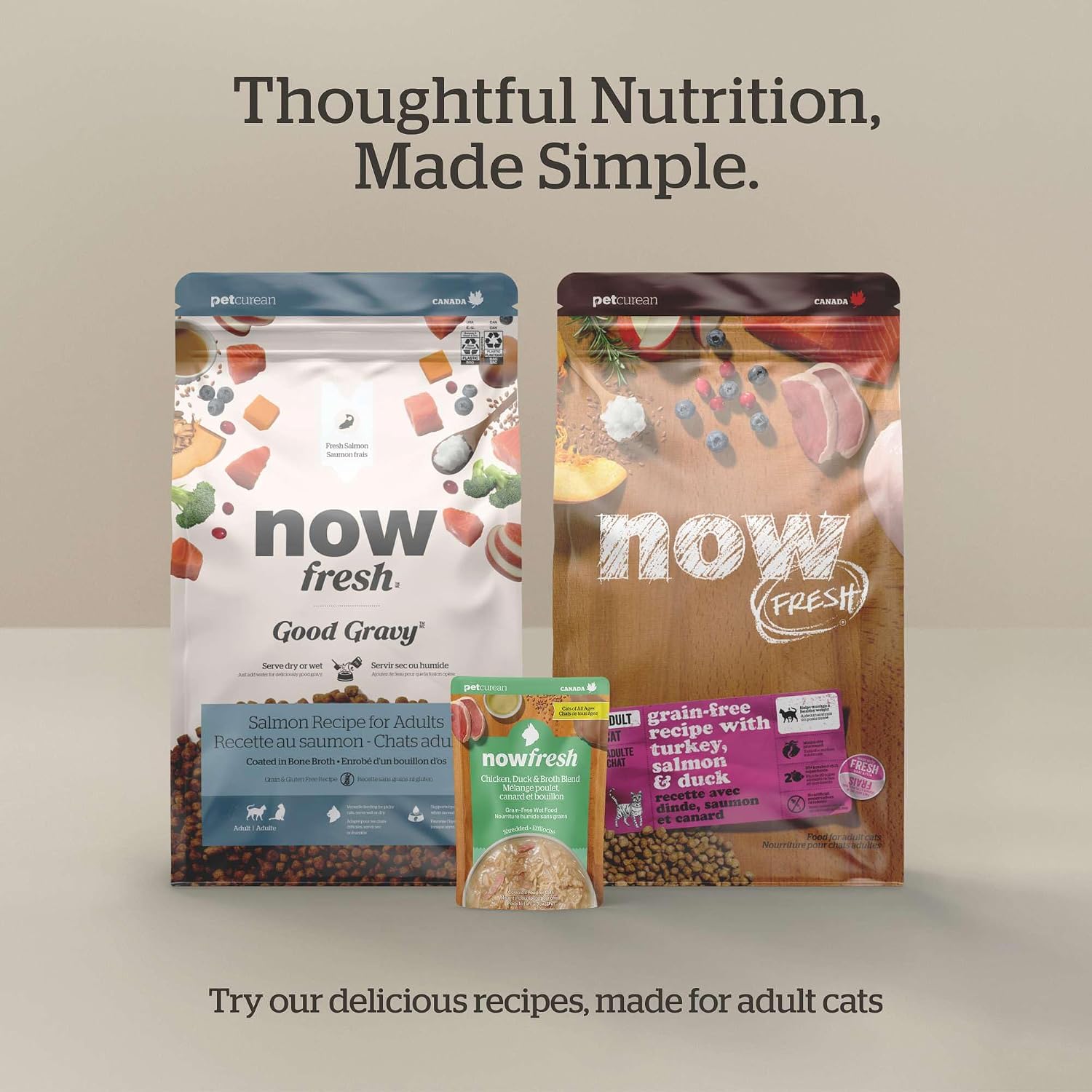 Now Fresh Good Gravy Adult Dry Cat Food, Salmon, 3 lb | Chicken-Free & Grain-Free Bone Broth Coated Kibble with Real, Fresh Meat to Support Hydration, Digestion & Weight Management - Image 10