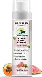 Close up of Pro Pet Works shampoo for itchy skin texture
