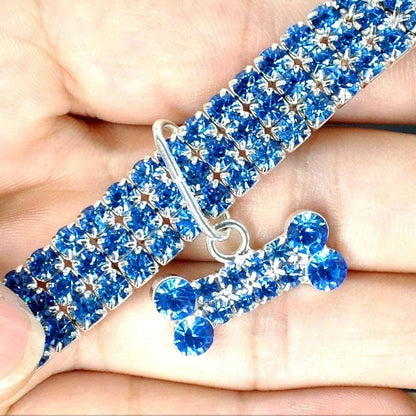 SUPVOX adjustable kitten bling choker necklace side angle