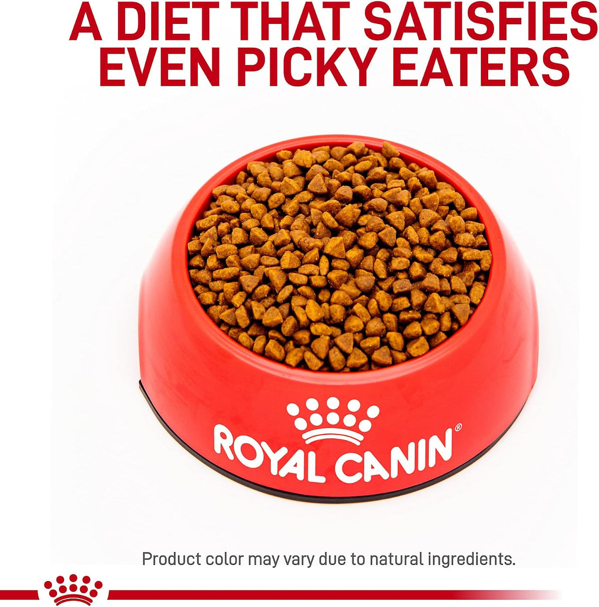 Royal Canin veterinary diet packaging showing four point four pound bag scale