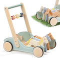 Giant Bean Galloping Ponies Wooden Baby Push Walker front view