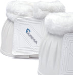 Shires Arma Overreach Fleece Bell Boots - Durable Gum Rubber with SupaFleece Trim and Double Velcro Black/Full - Image 11