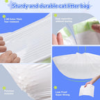 PETOCAT LDPE plastic waste bags preventing litter box scratches