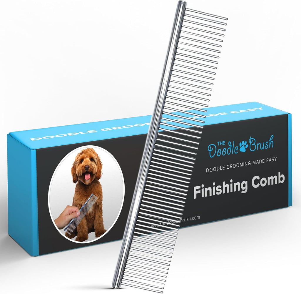 Authentic imported USA pet grooming comb set box labeled Doodle Grooming Made Easy.