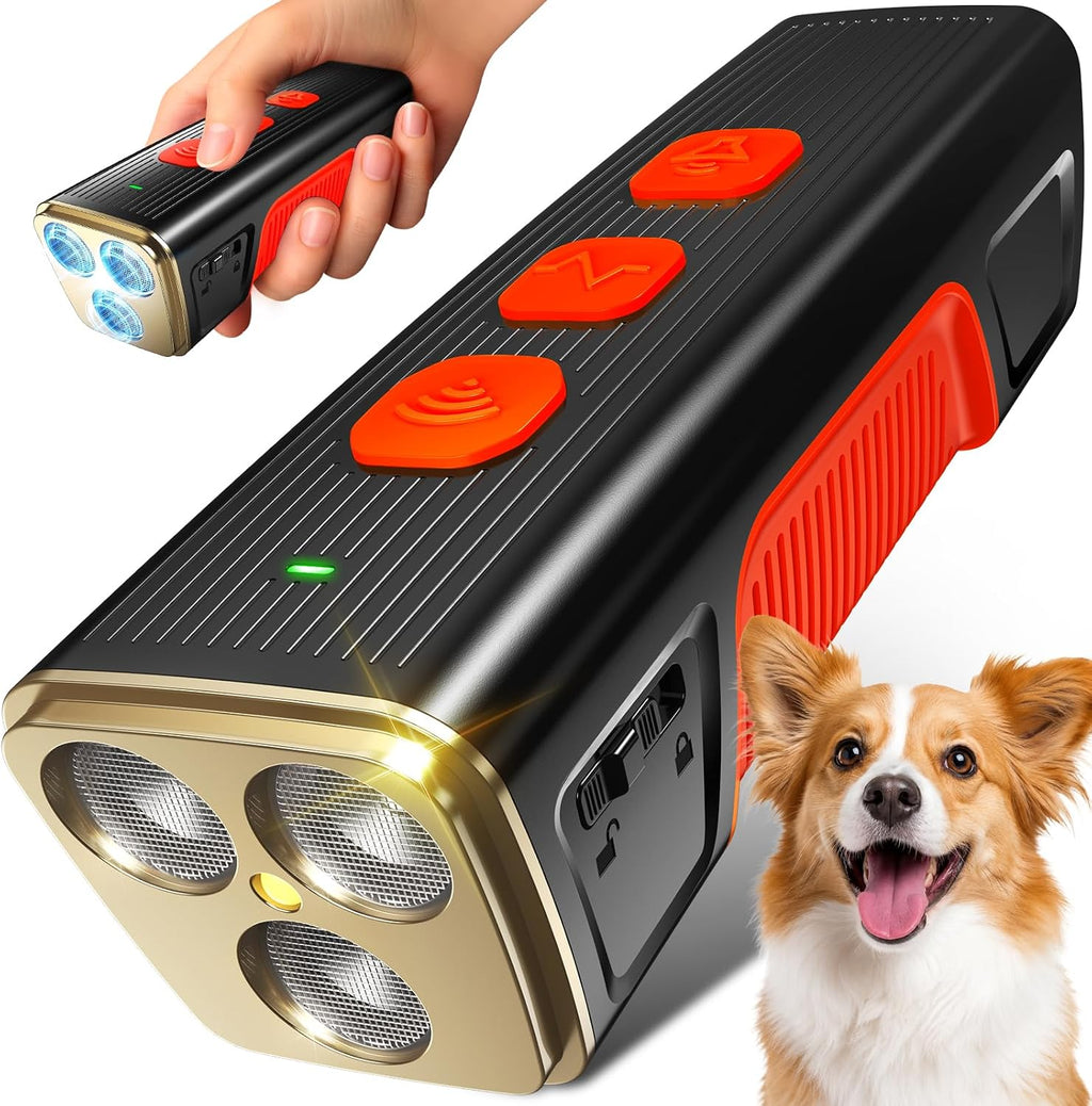 Ultrasonic Dog Bark Deterrent Devices 3X Anti Barking Device for Dogs,Humane Dog Training Tools with LED Flashlight & Beep,Rechargeable Bark Control for Indoor Outdoor Safe & Effective Trainer - Image 9