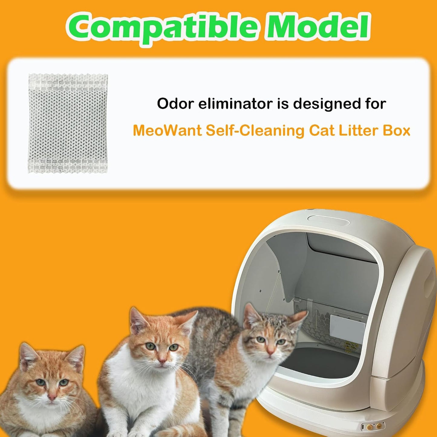 TeurWone cat litter box odor eliminator replacement filters pack of twelve
