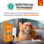 Infographic showing one thousand square feet coverage of the Zesty Paws cat plug-in.
