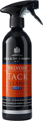 Carr And Day And Martin Belvoir Tack Cleaner Step 1 front view authentic leather cleaning spray