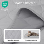 Water droplet demonstration on the leakproof layer of the pet throw.