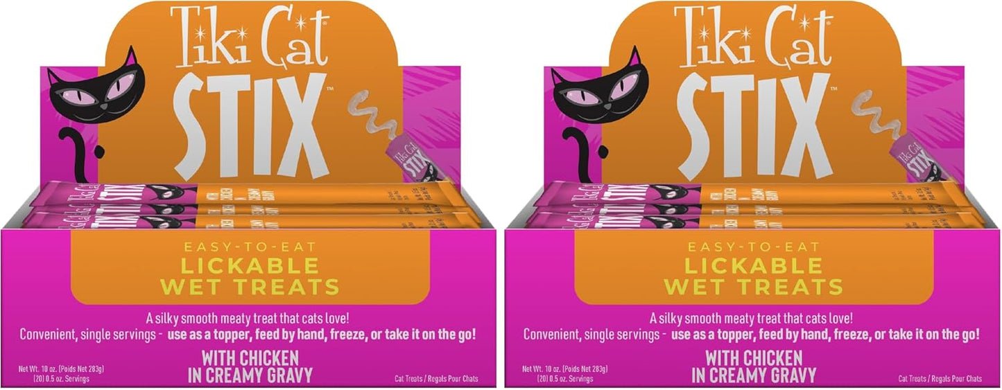 Tiki Cat Stix Wet Cat Treats, Chicken, 10 oz Box (20 Count) - Image 9