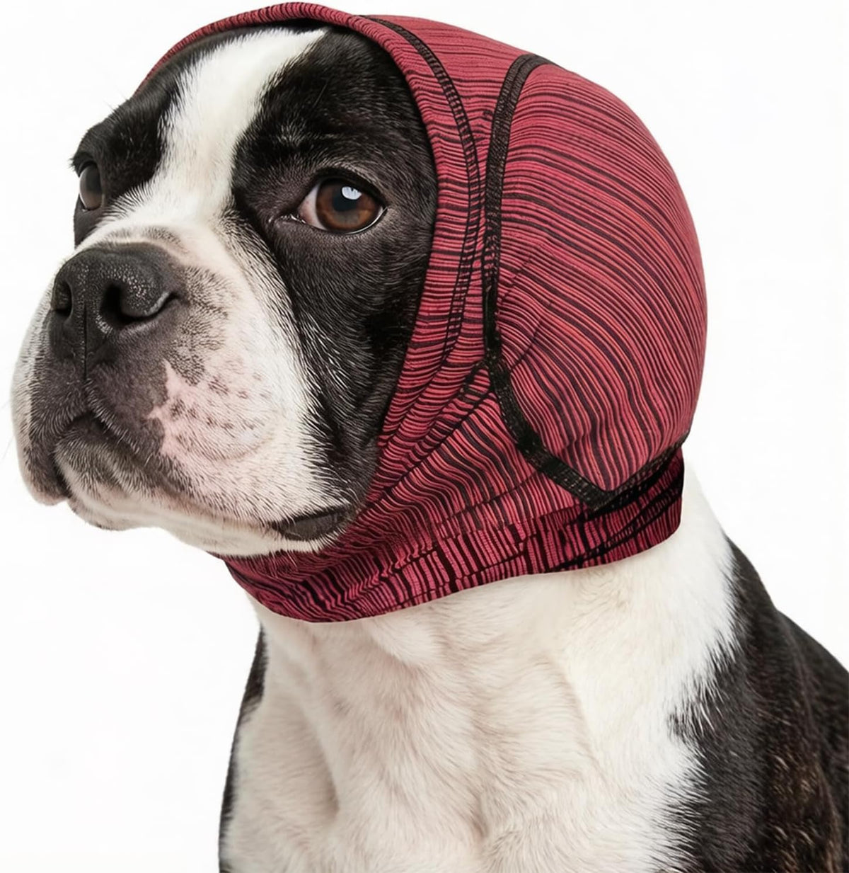 Large Dog Ear Muffs, No Shake Cooling Ear Wrap Headband Calming Hoodie for Dogs, Elastic Dog Quiet Ear Cover Headcover Protector for Bath,Drying,Firework,Thunderstorm,Noise&Anxiety Relief (Red, XL) - Image 11