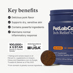 PetLab Co. skin and coat supplement for dogs with pork flavor