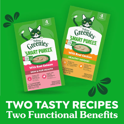 Lifestyle shot of Feline Greenies cat treats for healthy coat