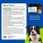 Dog nutritional powder for digestion and immune defense support packaging details