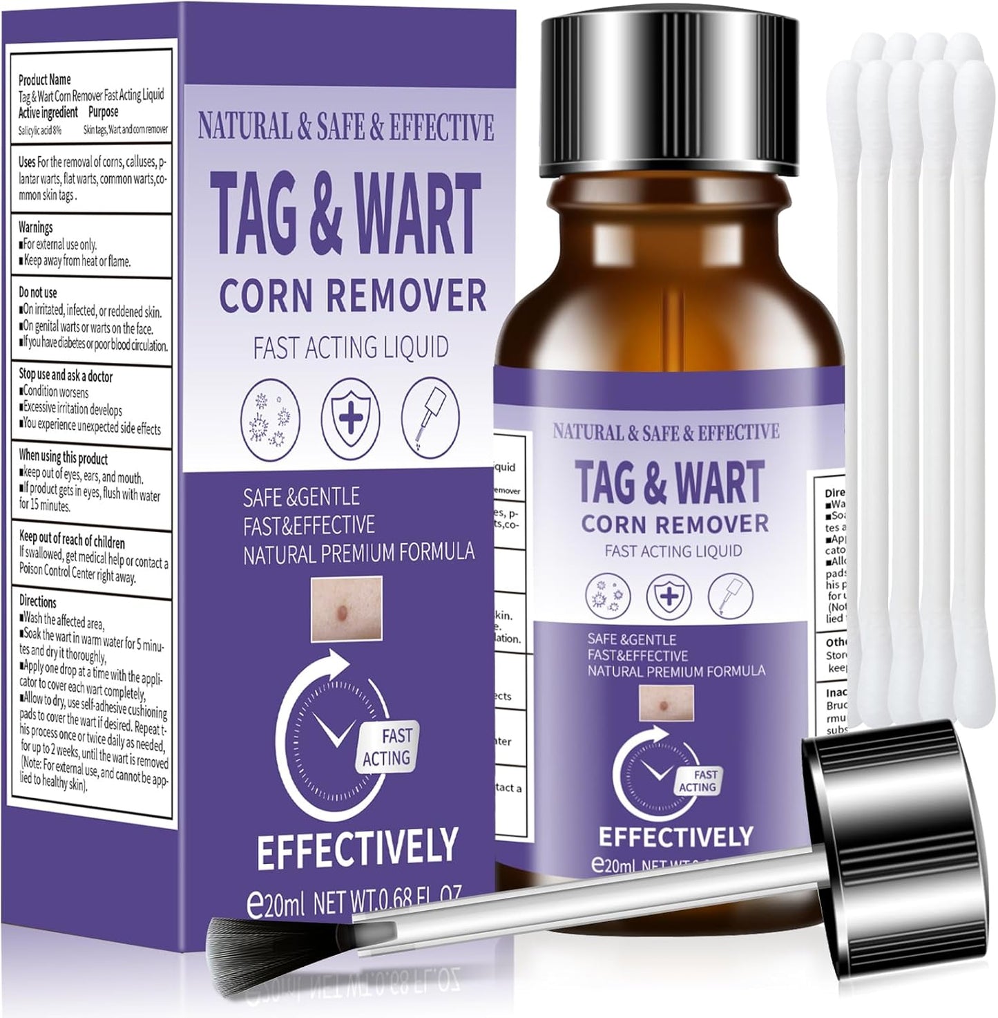 ANTIXYL Liquid Skin Tag Remover Kit front view for wart removal
