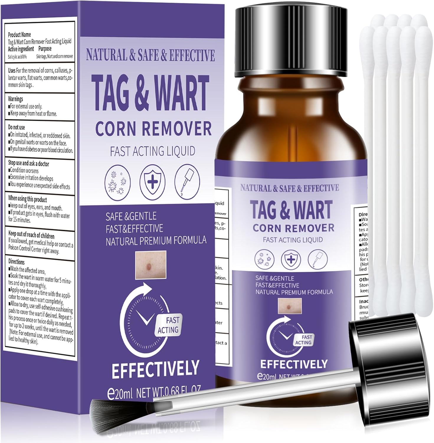 ANTIXYL Liquid Skin Tag Remover Kit front view for wart removal