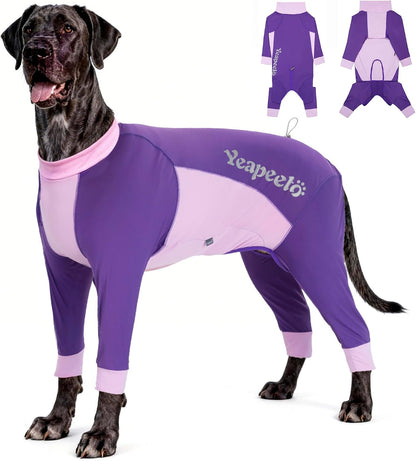 Dog Sun Protection Cooling Suit UPF 50+, Quick-Dry Breathable Jumpsuit for Large & Medium Dogs, Outdoor Dirt-Resistant Shedding Control Pet Apparel (Ice Blue, 4X-Large) - Image 10