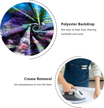 High definition digital printed underwater scenery for pet tank decoration.