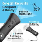 Bark Begone device with integrated LED light for night time visibility