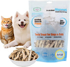 Amzey 3.5oz Minnows Dog Treats - Freeze Dried Minnows Cat Treats - High Protein & Premium Quality Training Treats - Bulk Package (1.6" to 2.8" Length Each) - Image 7