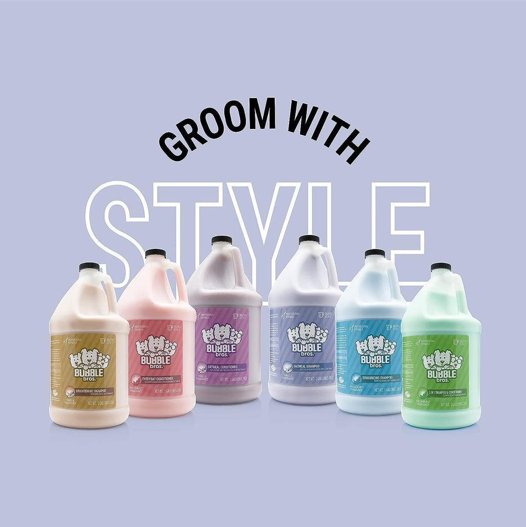 Soap free pH balanced bulk size dog shampoo for professional salons and pet parents