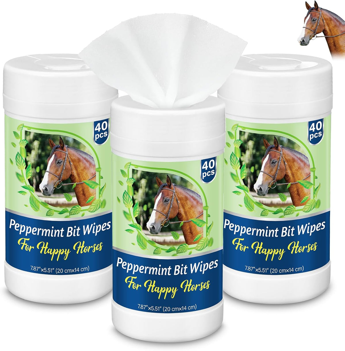 Threlaco authentic imported horse gear maintenance wipes container setup