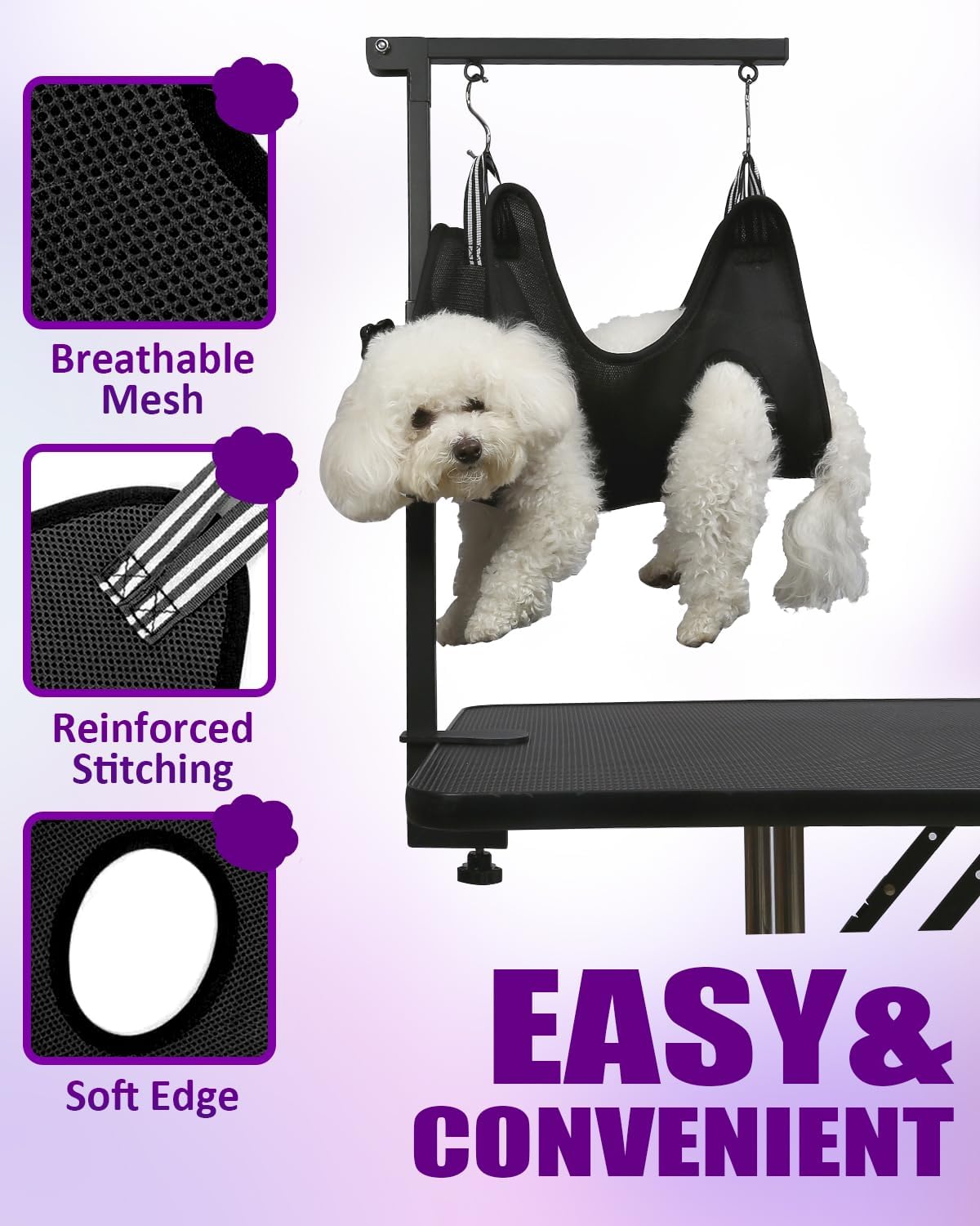 Breeze Touch grooming arm with no sit haunch holder attached